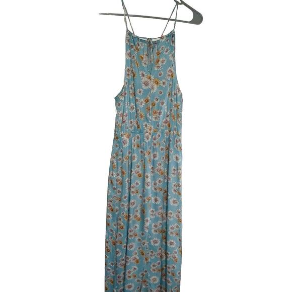 FOREVER 21 Women Blue & Off-White Floral Print A-Line Dress - Picture 3 of 10